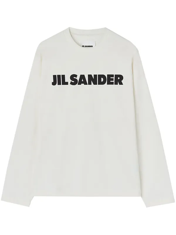 Jil Sander logo-print long-sleeve Top - Farfetch