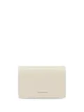 Jil Sander press-stud fastening leather wallet - White