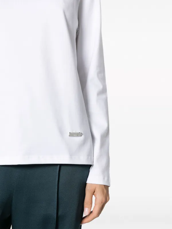 Jil Sander long-sleeve Cotton T-shirt | White | FARFETCH JO