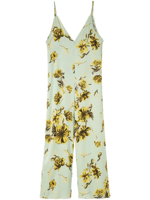 Jil Sander floral-print sleeveless jumpsuit