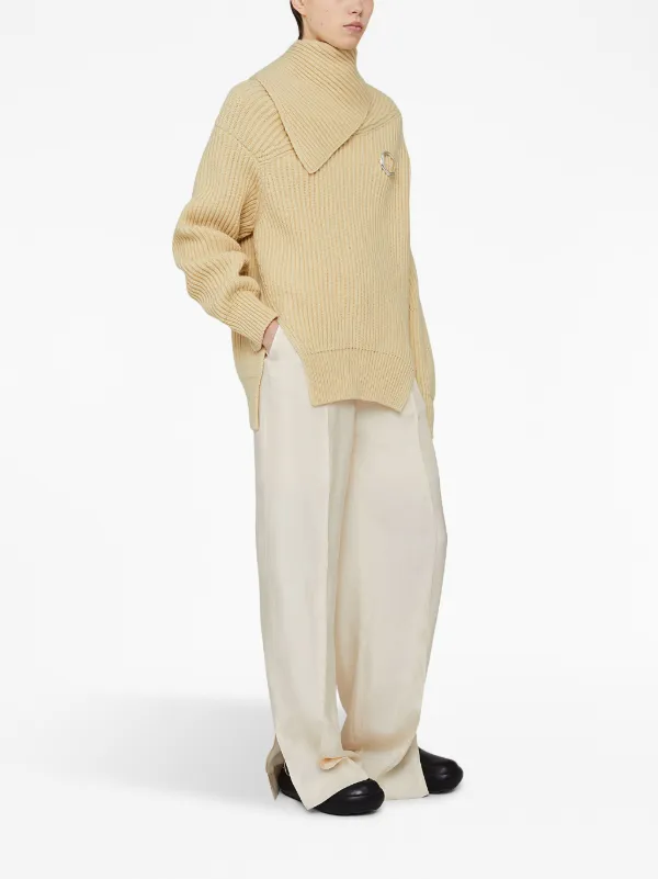 Jil Sander ワイド イージーパンツ | ニュートラル | FARFETCH JP
