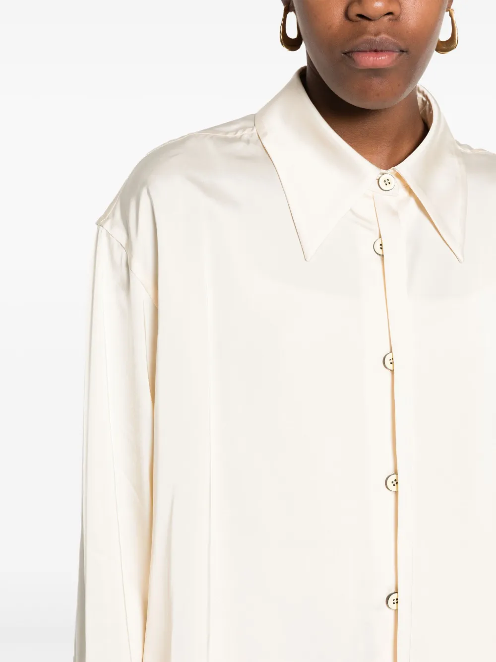 Jil Sander Blouse met lange mouwen Beige