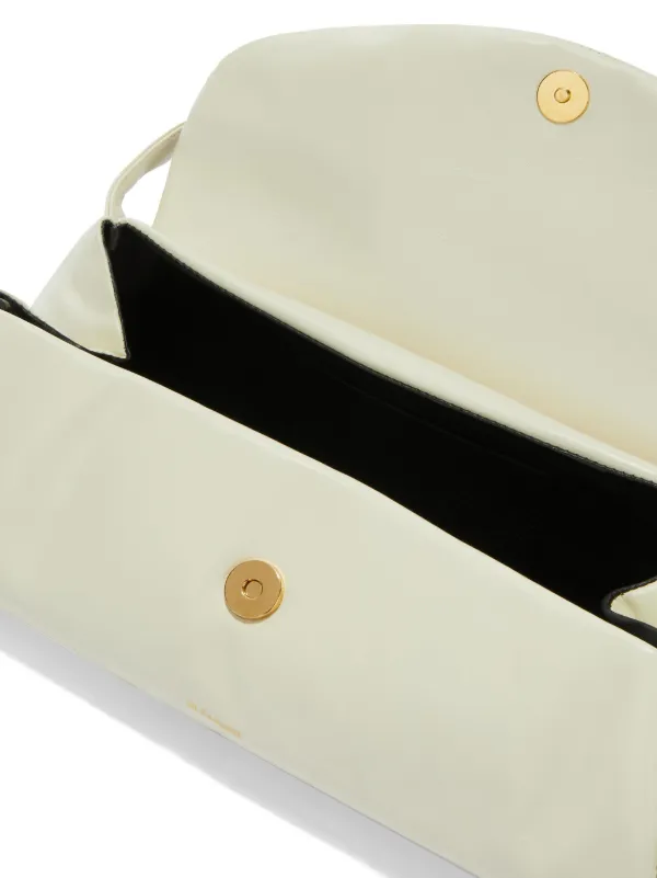 Jil Sander Cannolo Grande Leather Bag | White | FARFETCH