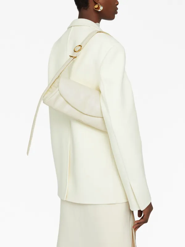 Jil Sander Cannolo Grande Leather Bag | White | FARFETCH