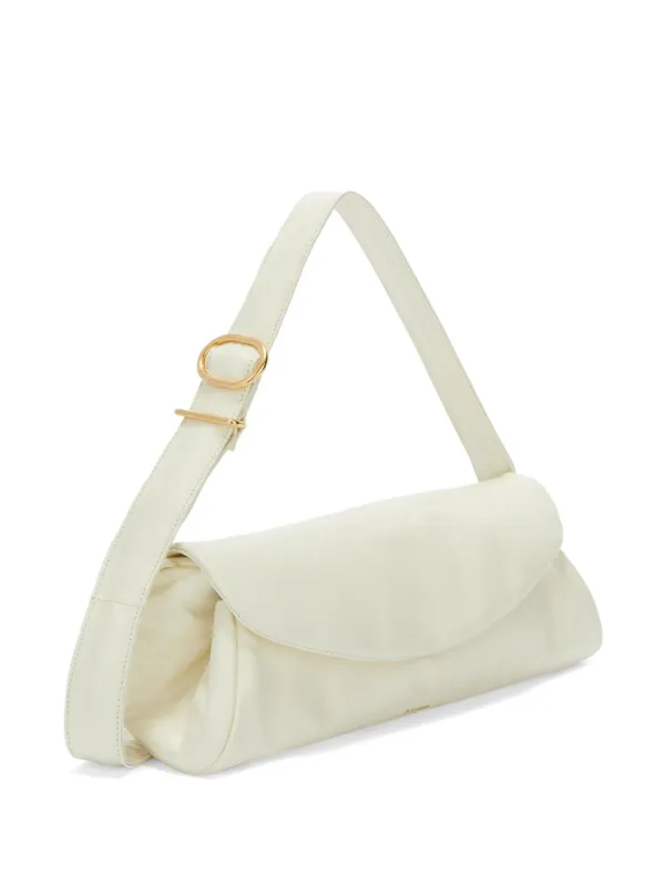 Jil Sander Cannolo Grande Leather Bag | White | FARFETCH