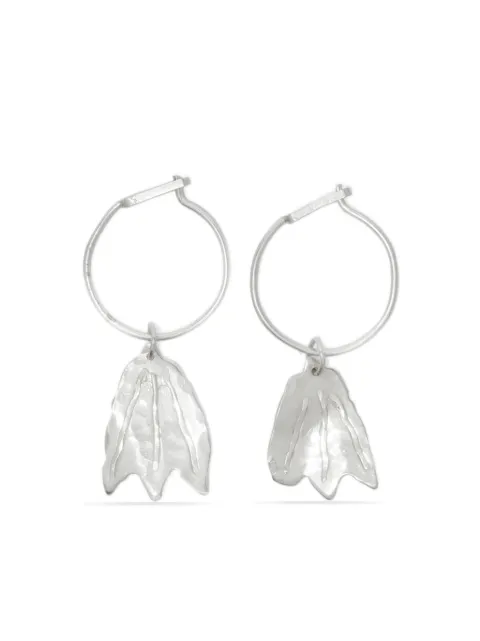 Jil Sander floral-detail drop-design earrings 