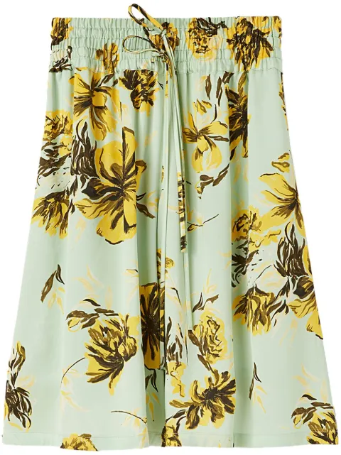 Jil Sander floral-print knee-length shorts