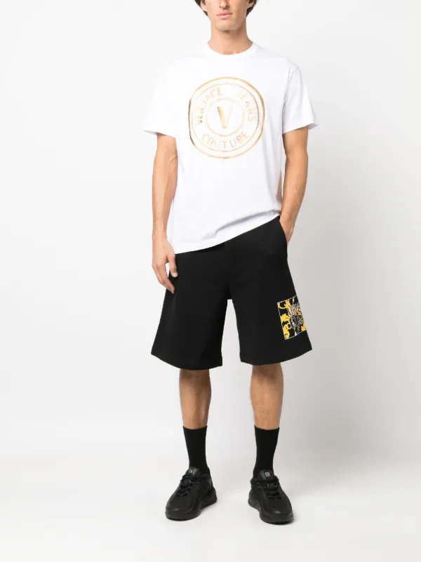 Versace foil outlet print t shirt