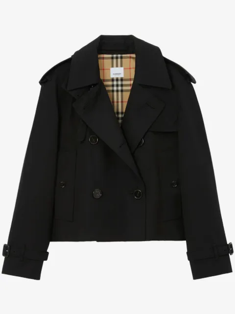 Burberry Mayfair cropped trench coat