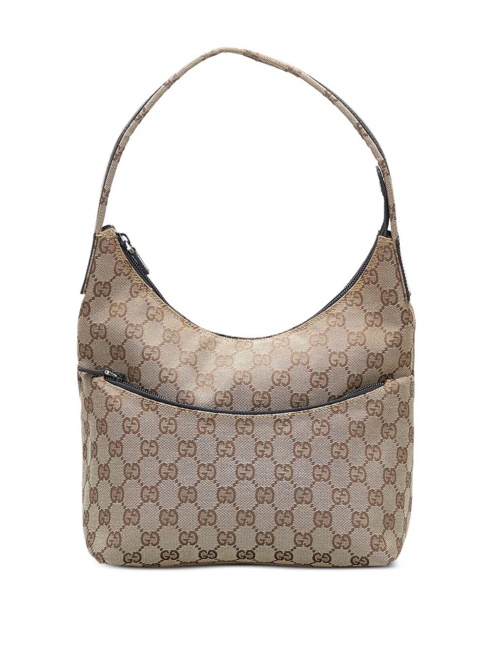 Pre-owned Gucci Gg Canvas Shoulder Bag In Neutrals