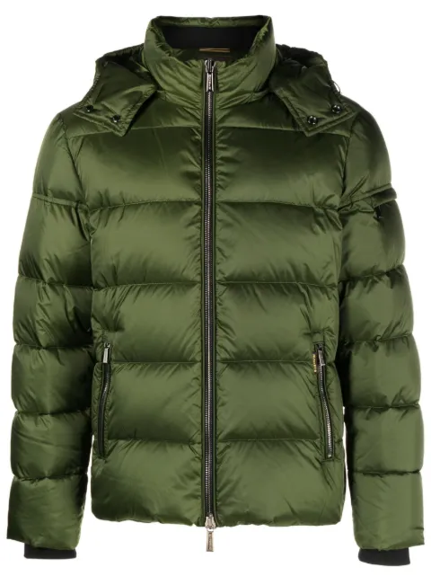 Moorer detachable-hood padded jacket