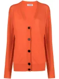 Jil Sander button-down cashmere cardigan - Orange