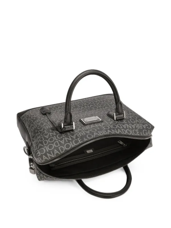 Dolce & Gabbana Logo Print Laptop Case | Black | FARFETCH