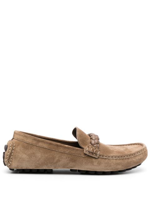 Gianvito Rossi braided suede loafers Men