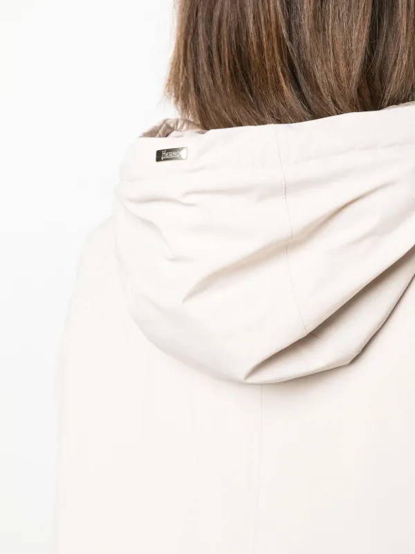 Herno Drawstring Hooded Jacket | Neutrals | FARFETCH