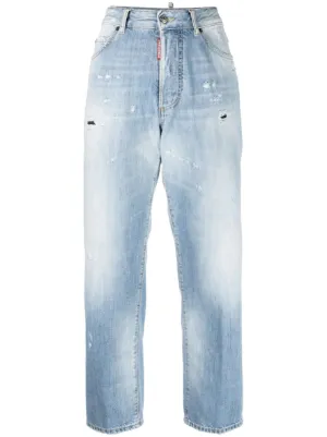 Maison Margiela Décortiqué wide-leg Jeans | Blue | FARFETCH