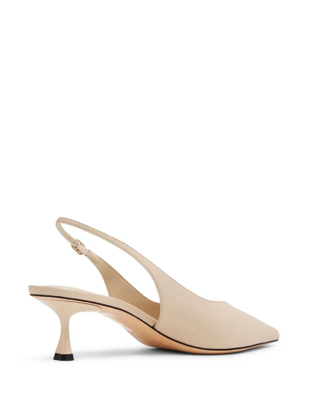 Studio Amelia Razor 50mm Leather Pumps In Neutrals
