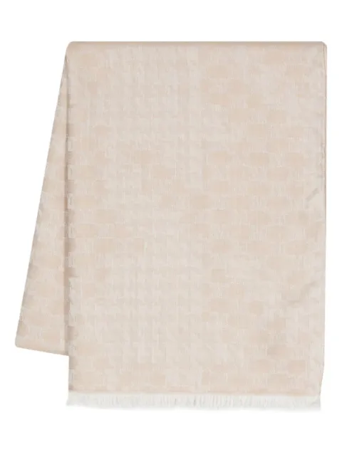 Max Mara wool-silk jacquard scarf