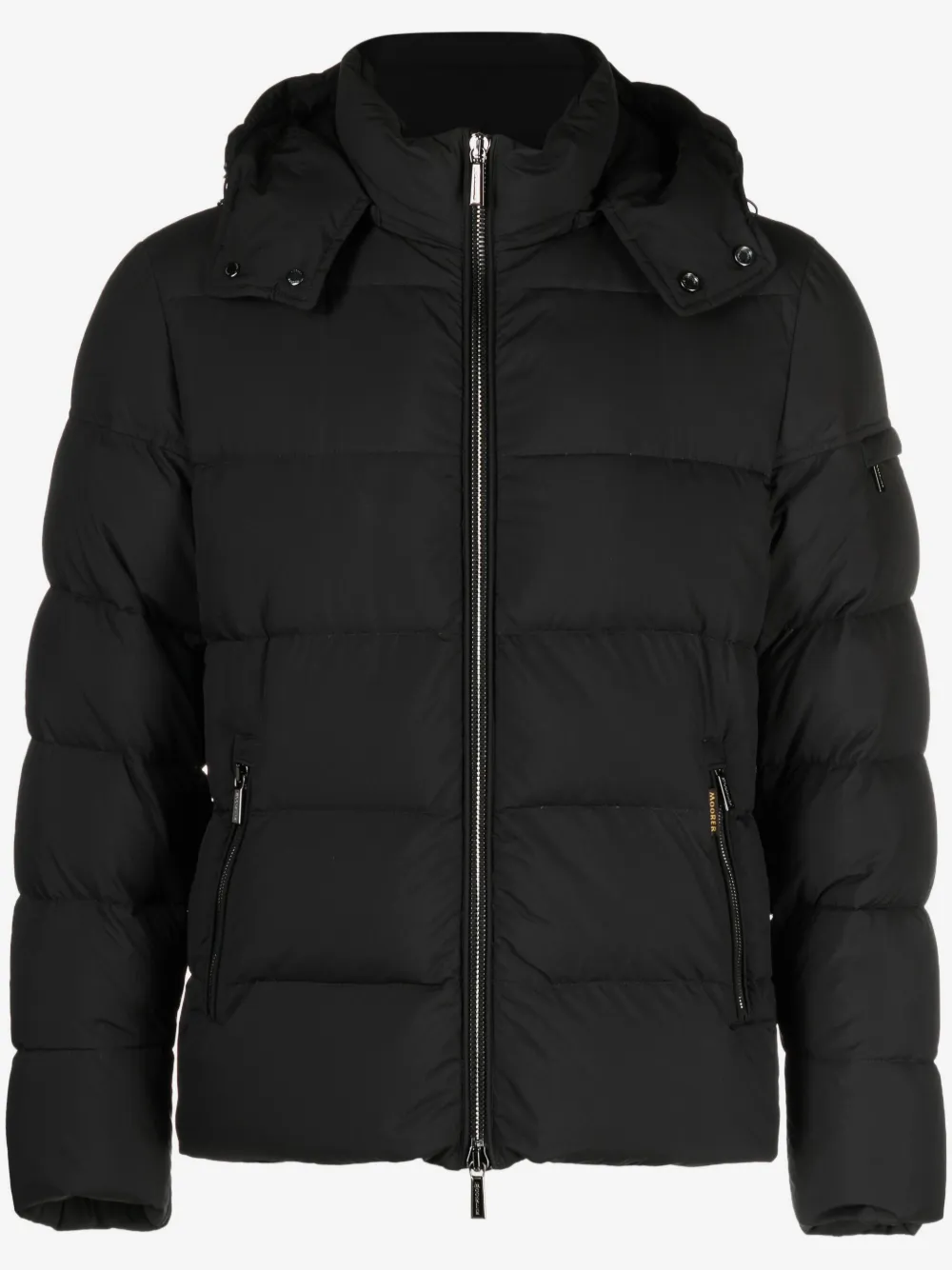 Moorer long sleeve padded jacket | Black | Image 1