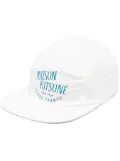 Maison Kitsuné logo-print cotton cap - White