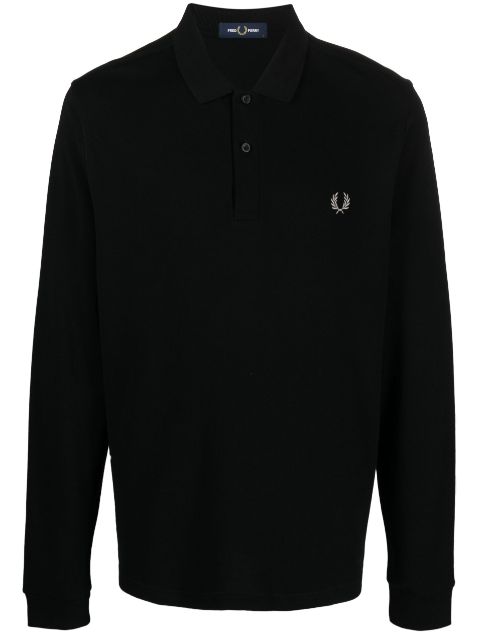 Fred Perry - crest-motif polo shirt