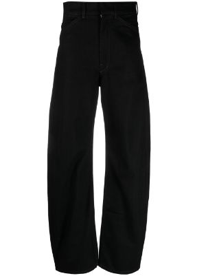 Lemaire Curved High Waisted Pants Black Denim – Neighbour