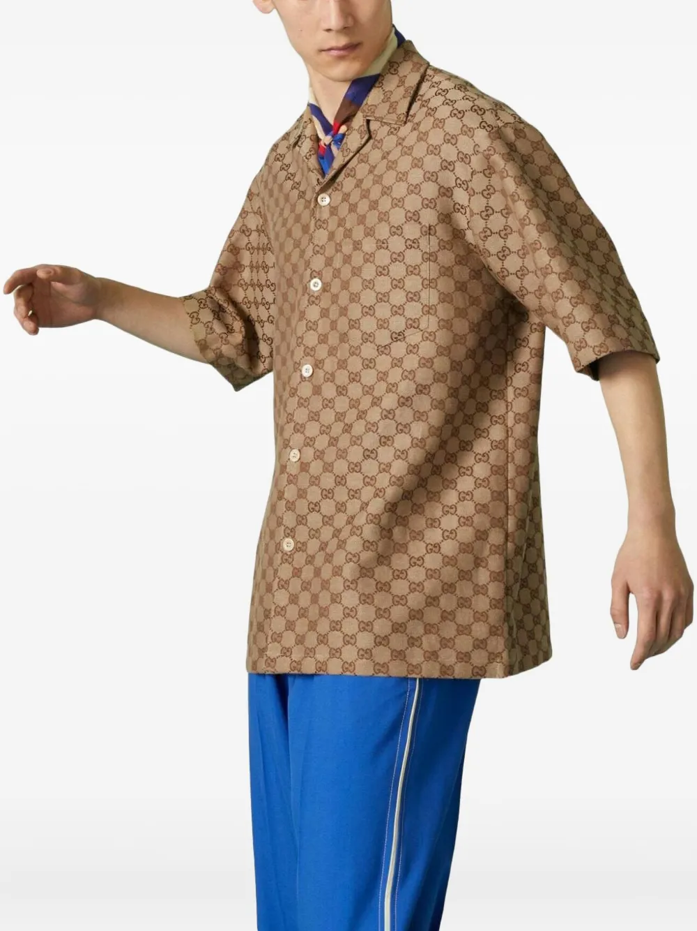 Gucci Linnen overhemd - Bruin