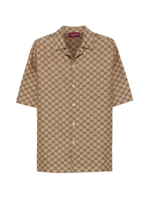 Gucci GG linen-blend shirt
