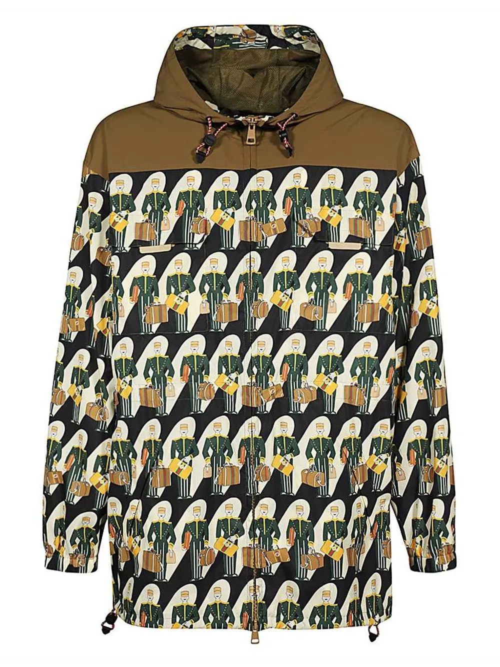 Gucci Porter-print zip-up jacket | Black | Image 1