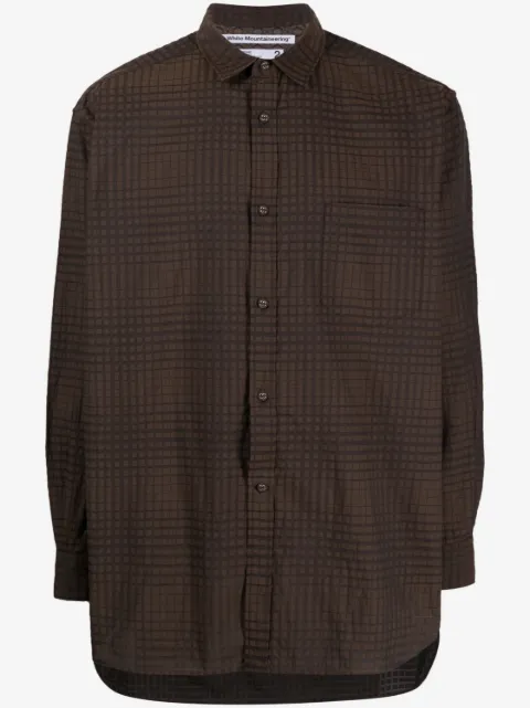 White Mountaineering chemise en jacquard