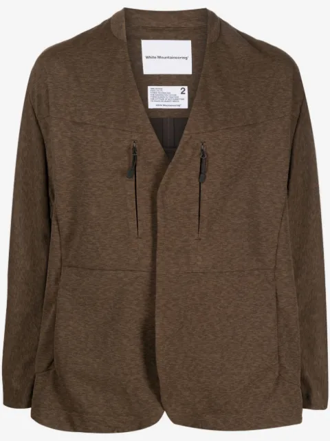 White Mountaineering V-neck long-sleeve jacket