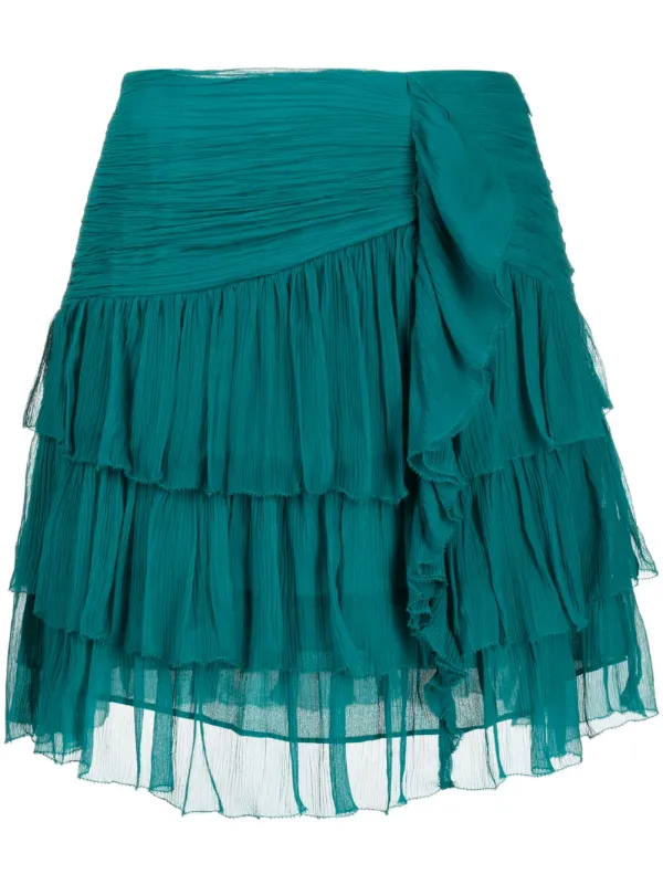 A line ruffle outlet skirt