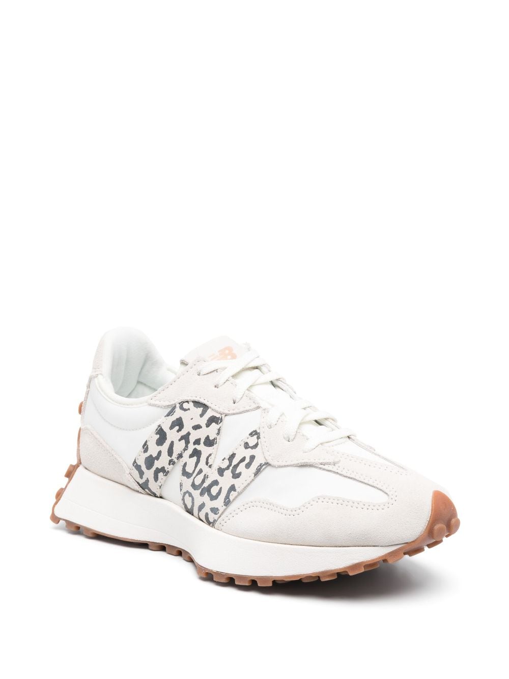 New Balance 327 sneakers met luipaardprint - Beige