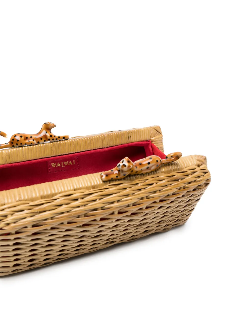 Waiwai Rio Jungle Savage Clutch In Neutrals