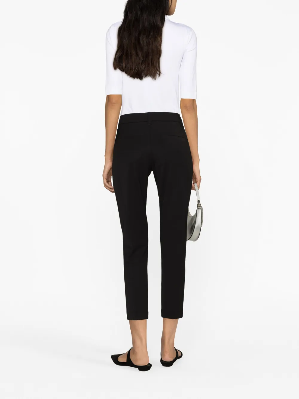 Brunello Cucinelli Cropped Tailored Trousers In Black