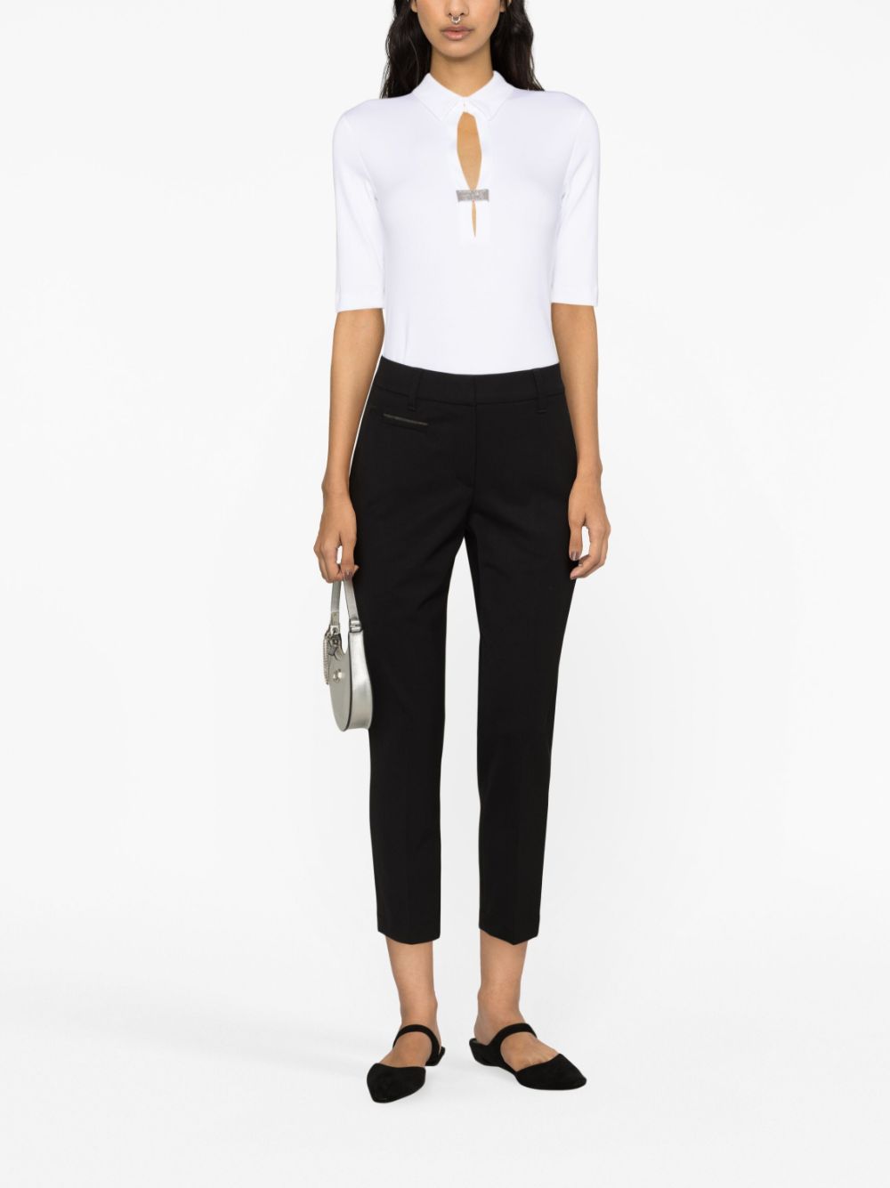 Brunello Cucinelli tailored cropped trousers - Zwart