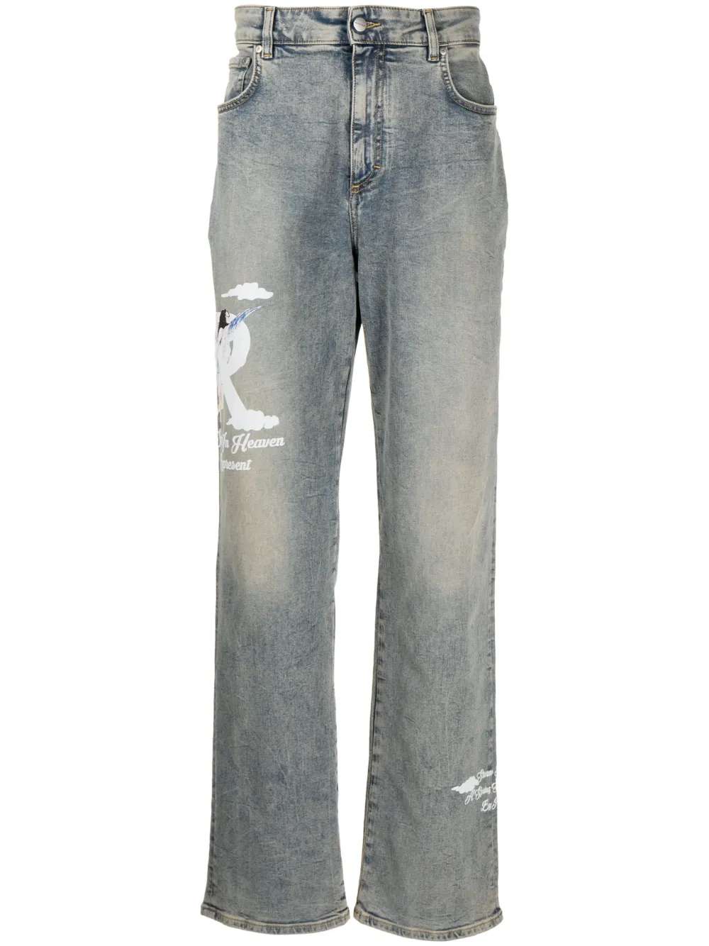 Represent Storms In Heaven Cotton Jeans In Blue