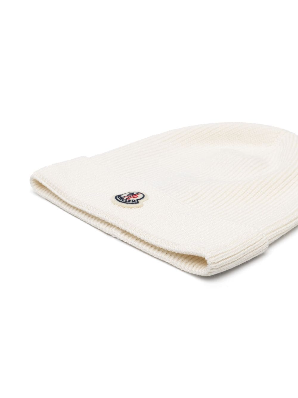 Image 2 of Moncler Enfant logo-patch knitted beanie