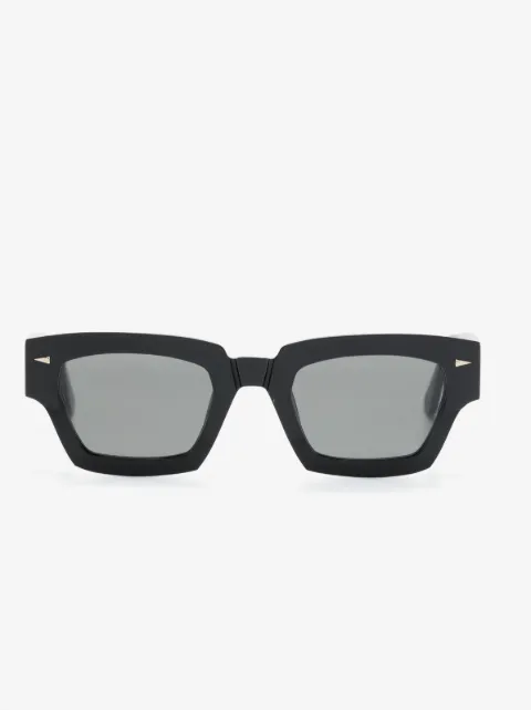 Ahlem Magenta rectangle-frame sunglasses