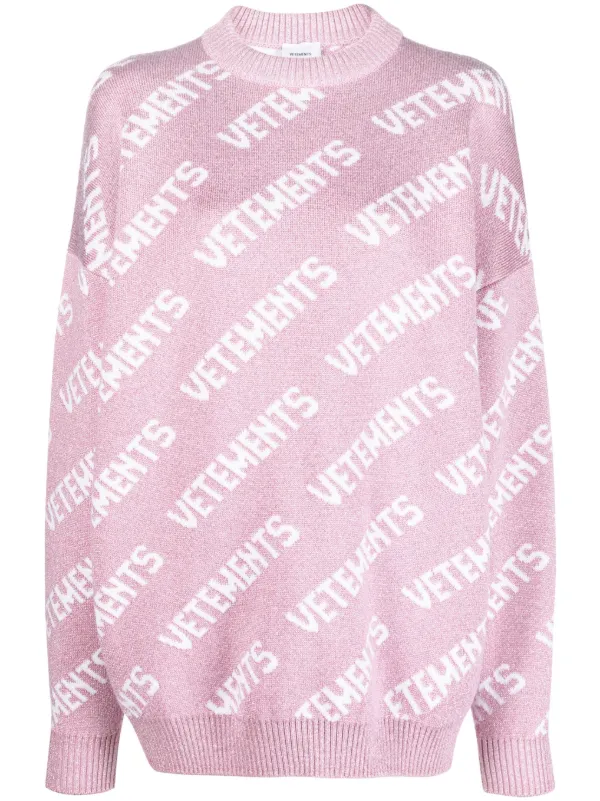 VETEMENTS logo crew neck jumper