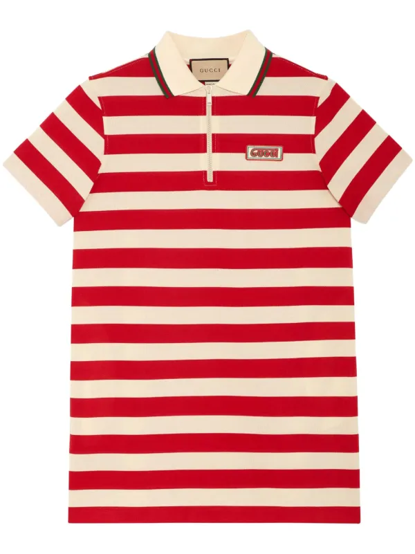 striped gucci polo