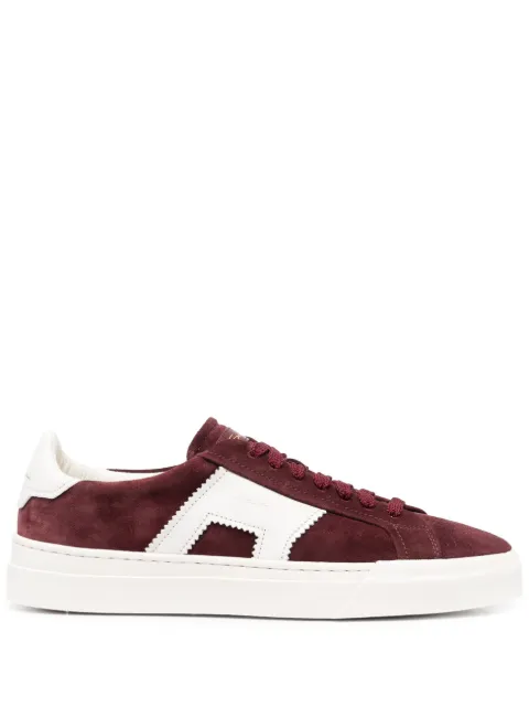 Santoni Double Buckle suede sneakers