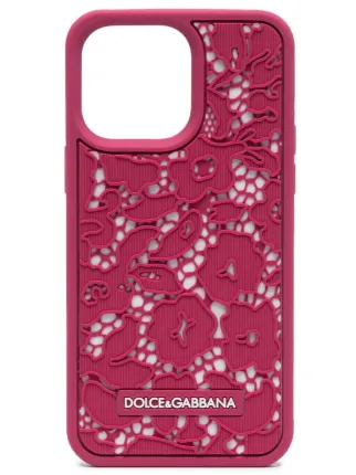 [Dolce & Gabban] iPhone 14 Pro カバー Lace rubber iPhone 14 Pro cover in Multicolor for Women