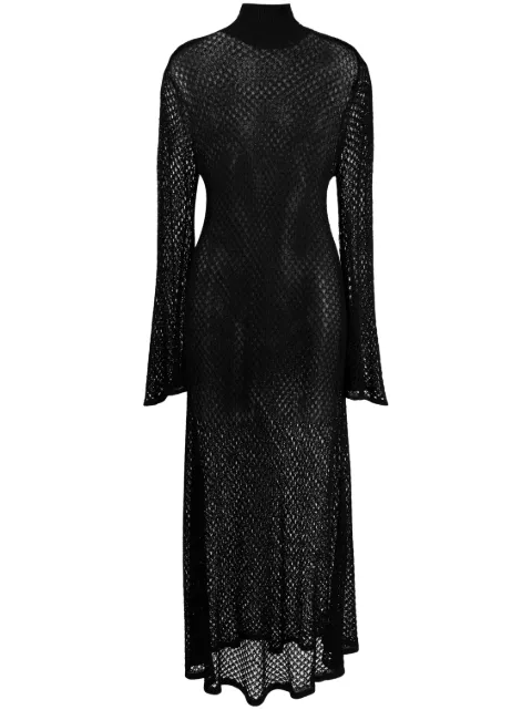 Dodo Bar Or - turtleneck open-knit maxi dress