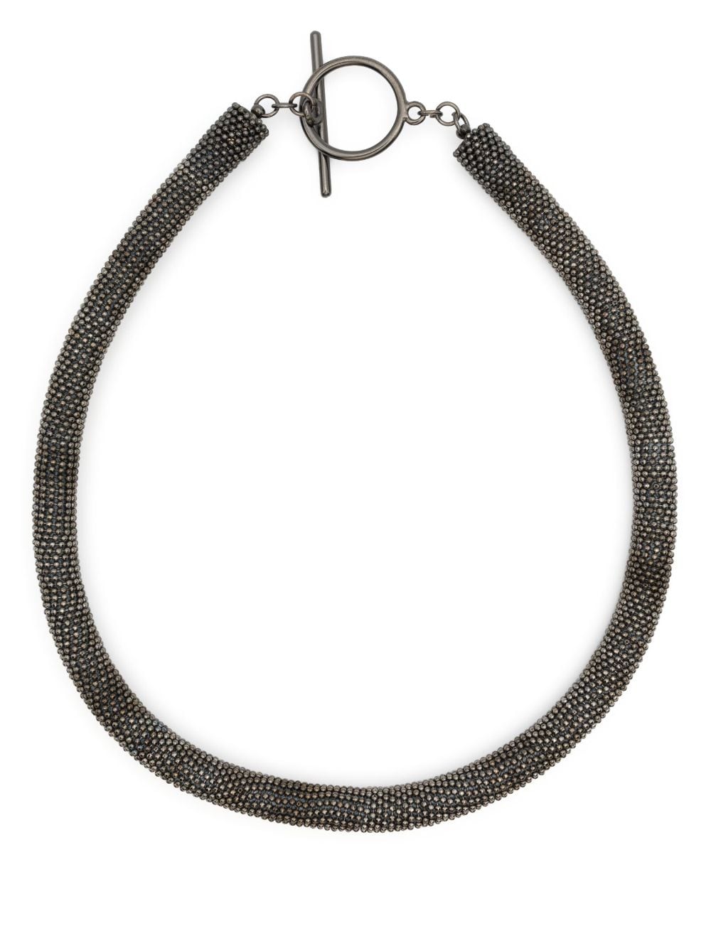 Fabiana Filippi Chunky Bead-chain Necklace In Grey