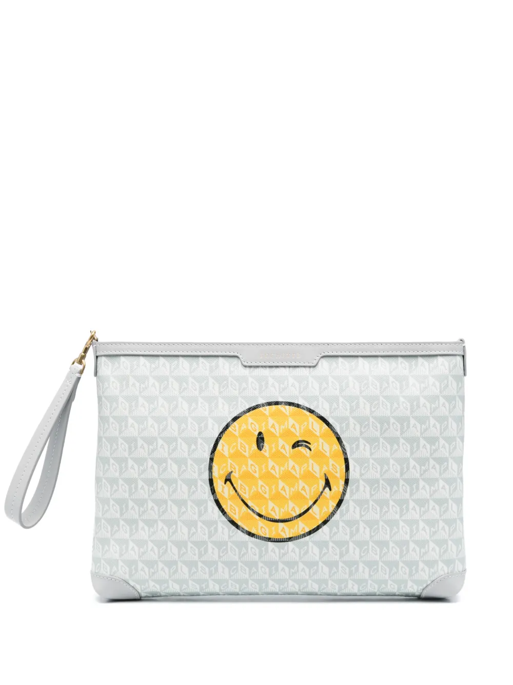 Anya Hindmarch I Am A Plastic Bag Wink クラッチバッグ - ニュートラル Anya Hindmarch I Am A Plastic Bag Wink クラッチバッグ - ニュートラル