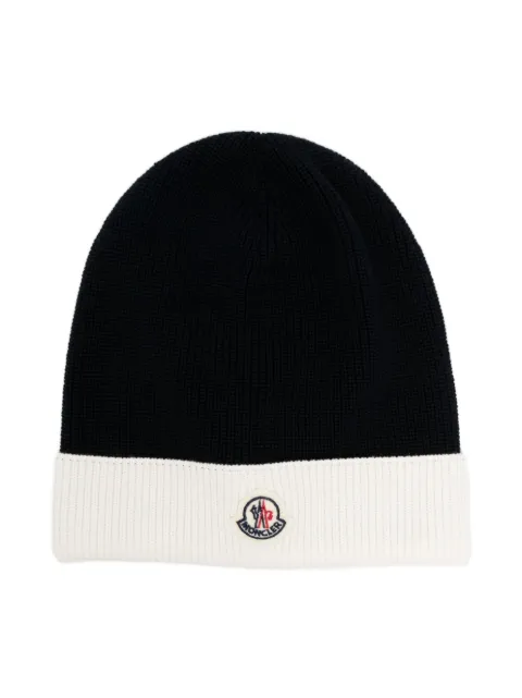 Moncler Enfant Berretto con applicazione logo