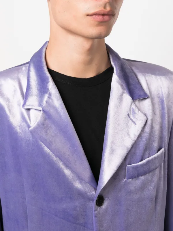 Marni ベルベット シングルジャケット | パープル | FARFETCH JP