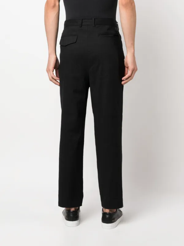 White Mountaineering pintuck-detail tapered-leg Trousers - Farfetch