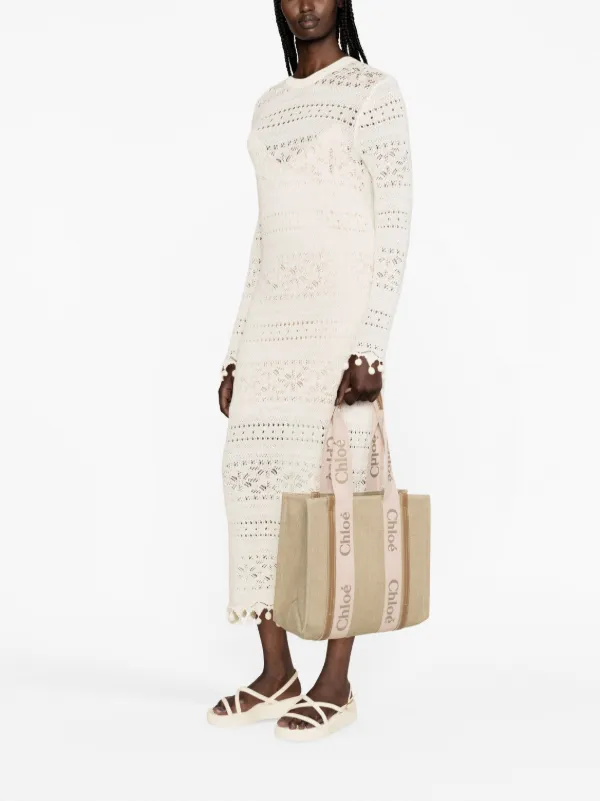 Chloé Medium Woody Tote Bag | Neutrals | FARFETCH
